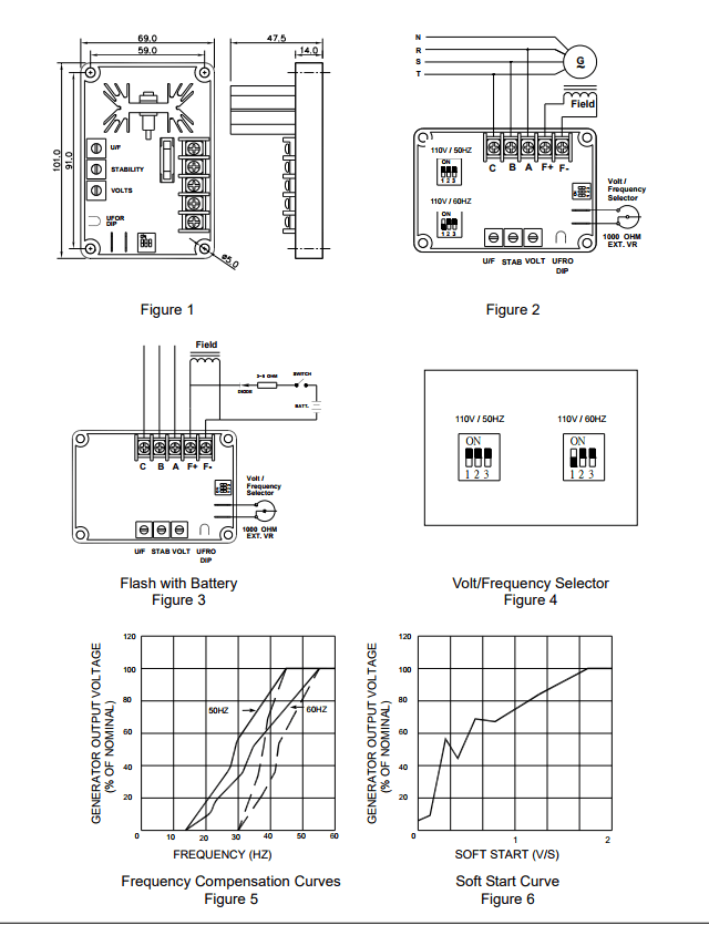 mạch avr máy phát điện Kutai EA05A